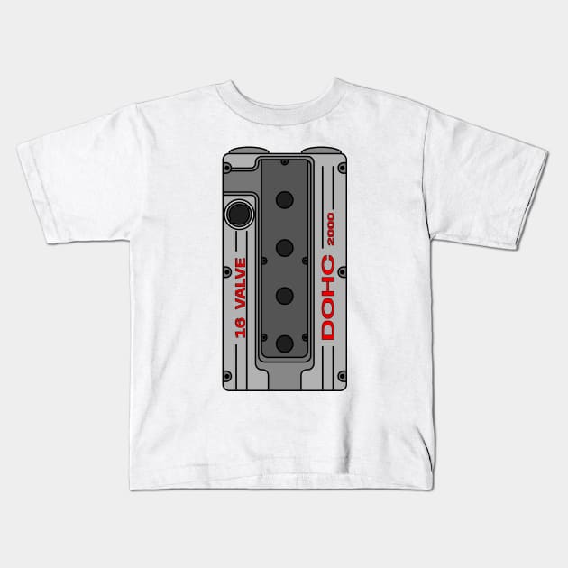 Classic 4G63 Kids T-Shirt by turboosted